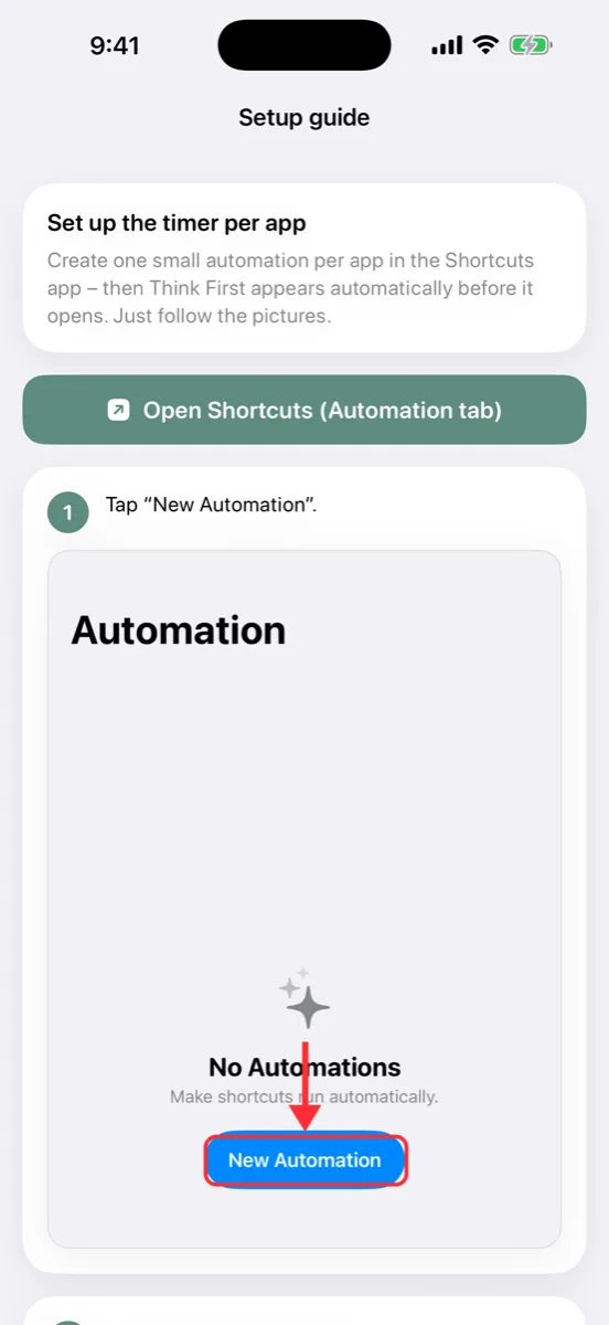 An illustrated, step-by-step guide to setup: pick the app, link it in the system dialog, allow notifications.